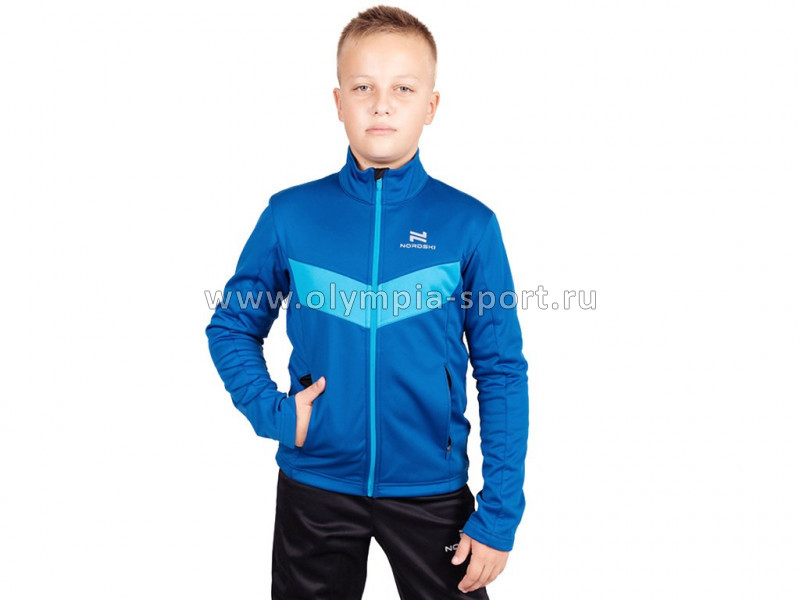 Куртка разминочная Nordski Jr.Base True Blue/Blue J812797