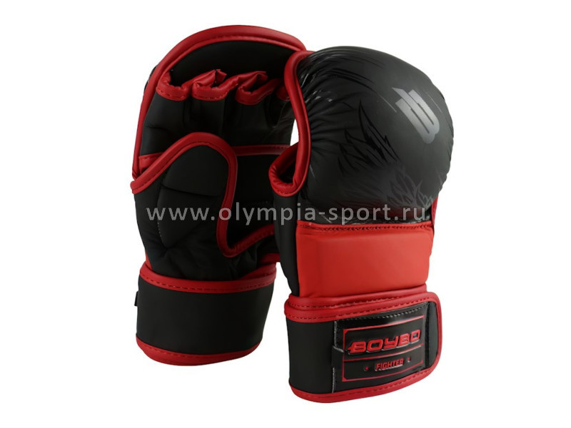Перчатки MMA Boybo Wings черно-красные