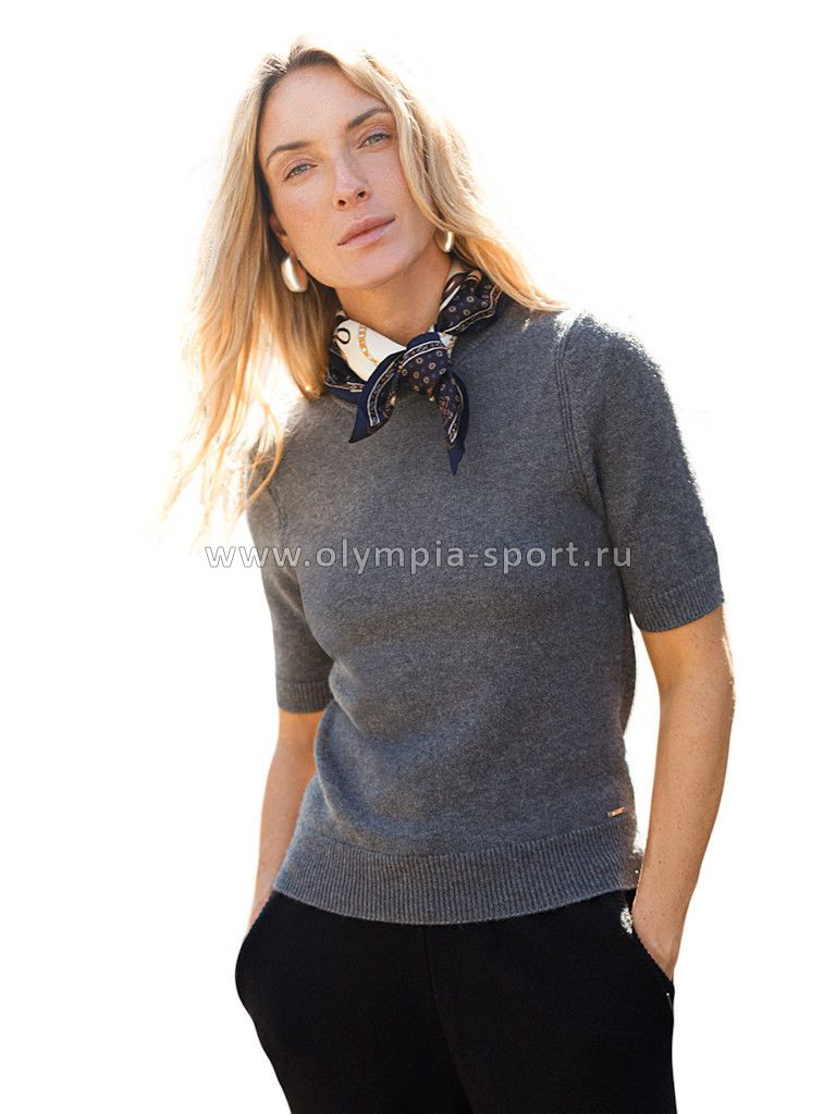 Джемпер женский D39.358 темно-серый меланж