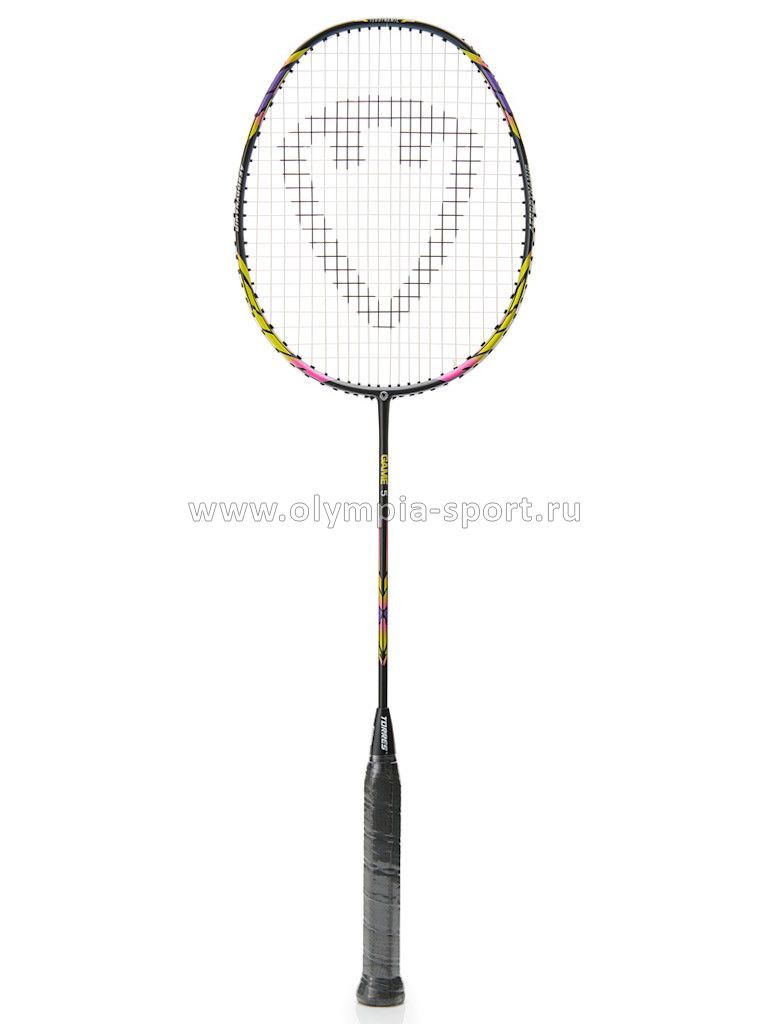 Ракетка для бадминтона Torres Game5, карбон, желтый (в чехле)