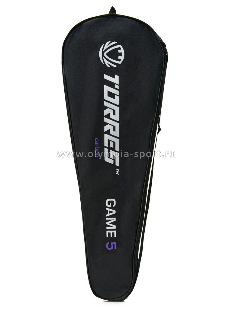 Ракетка для бадминтона Torres Game5, карбон, желтый (в чехле)