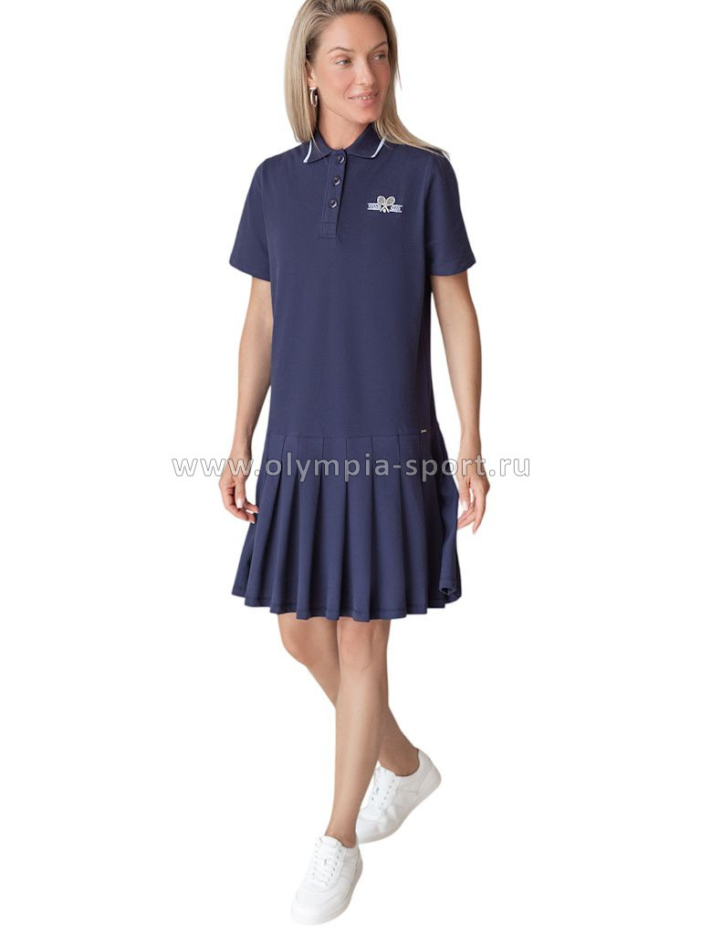 Платье женское Vilatte D42.099 т.синий